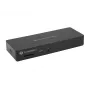 Conceptronic DONN30B 13-in-1 Thunderbolt 4 dockingstation, 40 Gbit/s, 96 W, HDMI, 2x USB-A, USB-C, 2,5GbE LAN, SD-kaartlezer, zwart