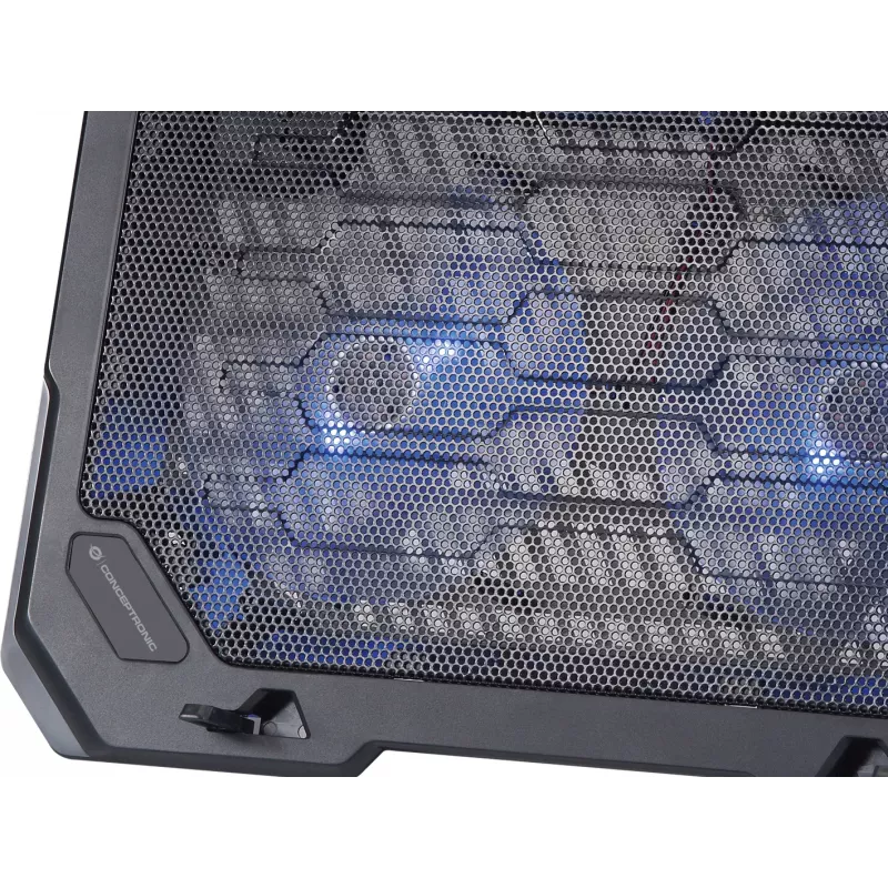 Conceptronic THANA notebook-koelpad, geschikt tot 15,6 inch, 2 ventilatoren