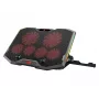 Conceptronic THYIA ERGO gaming-laptop-koelstandaard met 6 ventilatoren, 43,2 cm (17 inch), 6 stuks, knoppen, grijs, blauw, groen, rood, China