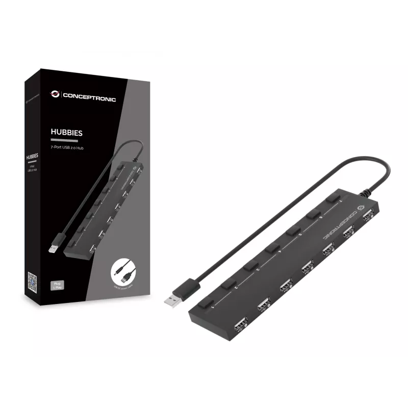 Conceptronic HUBBIES 7-poorts USB 2.0-hub