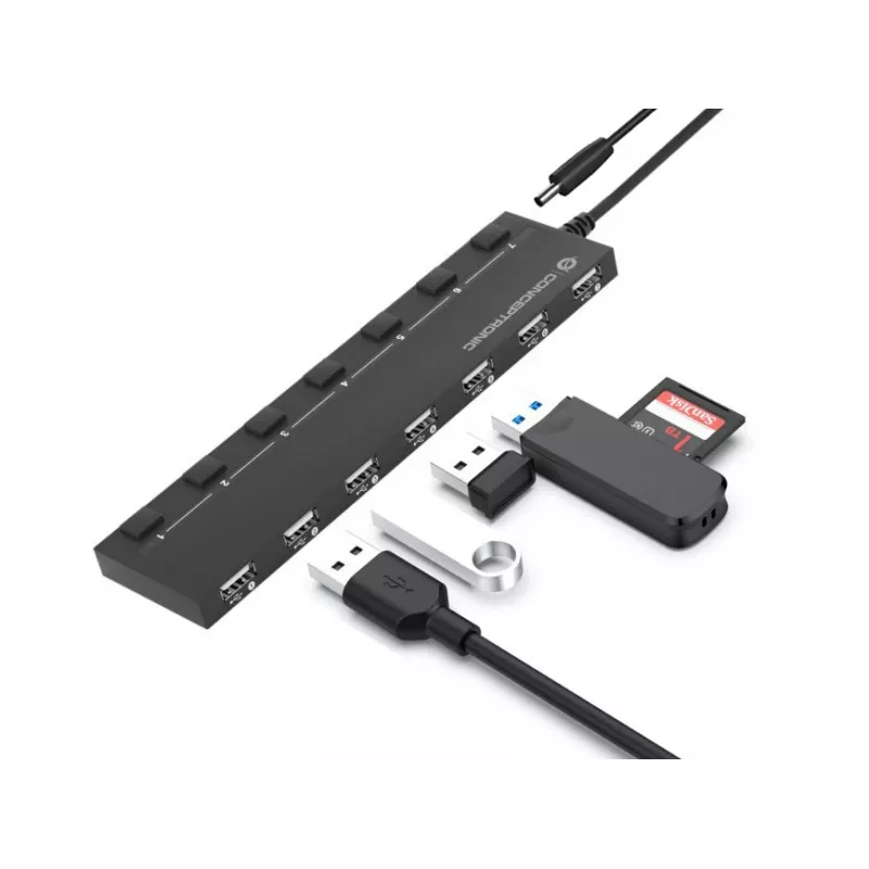 Conceptronic HUBBIES 7-poorts USB 2.0-hub