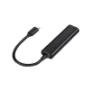 Conceptronic HUBBIES 4-poorts USB 3.0-hub, 2 USB-C- en 2 USB-A-aansluitingen, aluminium behuizing, USB-C-stekker
