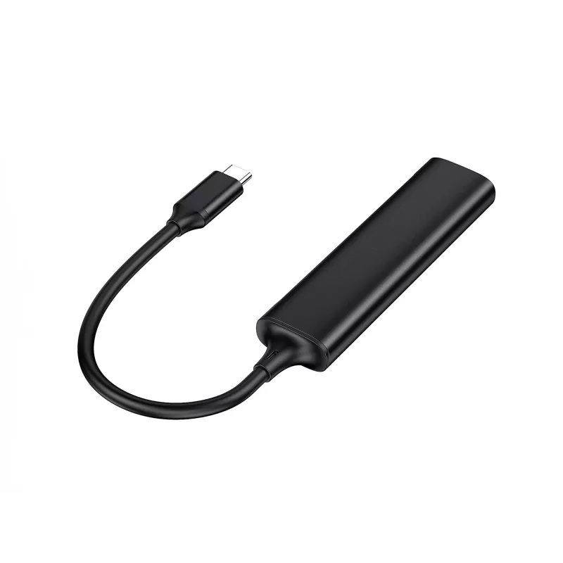Conceptronic HUBBIES 4-poorts USB 3.0-hub, 2 USB-C- en 2 USB-A-aansluitingen, aluminium behuizing, USB-C-stekker