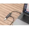 Conceptronic HUBBIES 4-poorts USB 3.0-hub, 2 USB-C- en 2 USB-A-aansluitingen, aluminium behuizing, USB-C-stekker