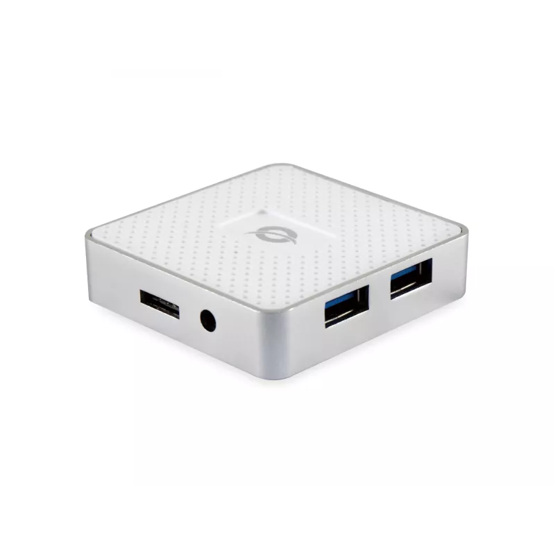 Conceptronic HUBBIES03W interface-hub USB 3.2 Gen 1 (3.1 Gen 1) Micro-B 5000 Mbit/s wit
