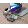 Conceptronic HUBBIES18G 10-in-1 60W USB 3.0 hub-oplader-combinatie, 2-in-1 USB-C-USB-A-kabel, USB 3.2 Gen 1
