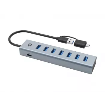 Conceptronic HUBBIES21G 7-poorts USB 3.0-hub, 5 Gbit/s, USB-A x 7