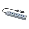 Conceptronic HUBBIES21GP 7-poorts USB 3.0-hub met voeding, 5 Gbit/s, USB-A x 7
