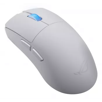 Gamingmuis ASUS ROG Harpe II Ace, rechtshandig, optisch 42.000 DPI, RF Wireless + Bluetooth + USB Type-A, 5 knoppen, wit