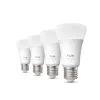 Smartlamp Philips A60 E27, Bluetooth/Zigbee, 6 W, 810 lm, wit, 4-pack