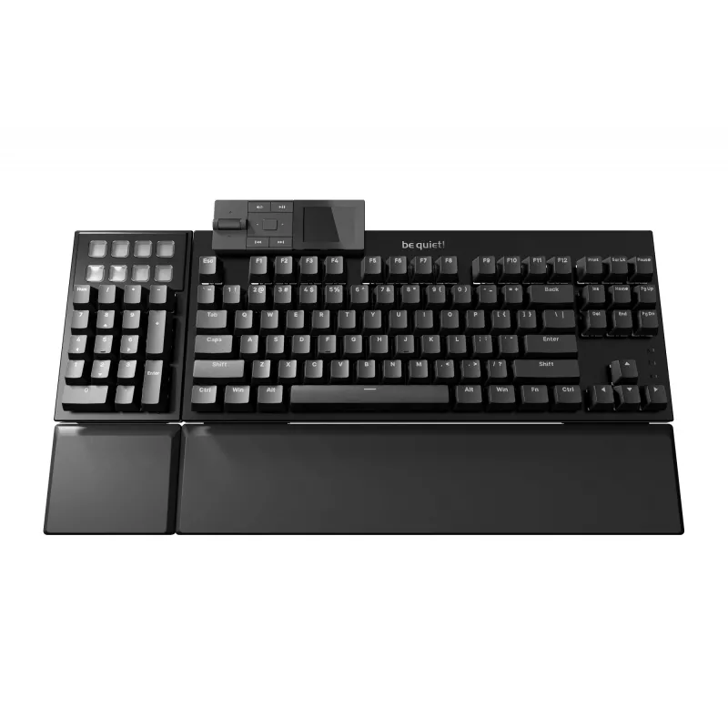 be quiet! Dark Mount Silent Linear DE ISO toetsenbord gaming USB QWERTZ Duits zwart