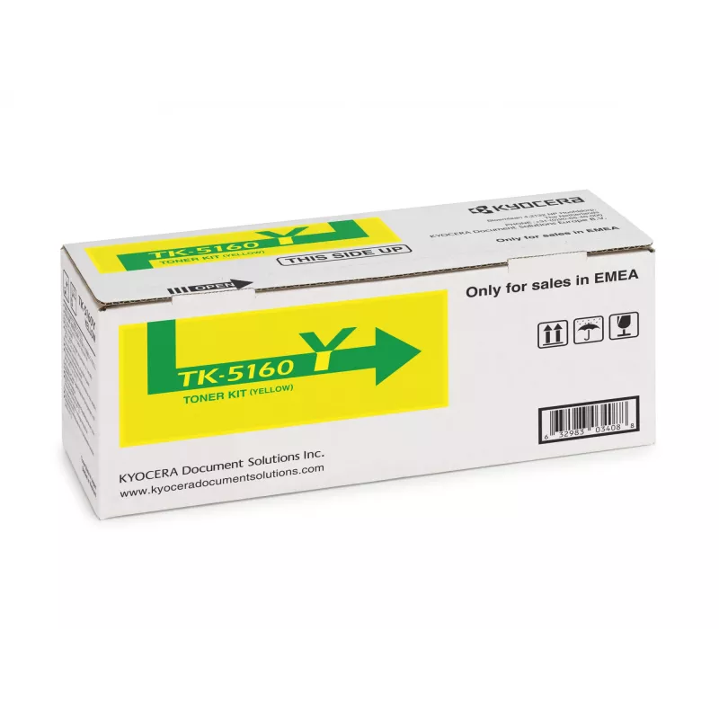 Kyocera TK-5160Y Toner, geel, 12000 pagina's (1T02NTANL0)