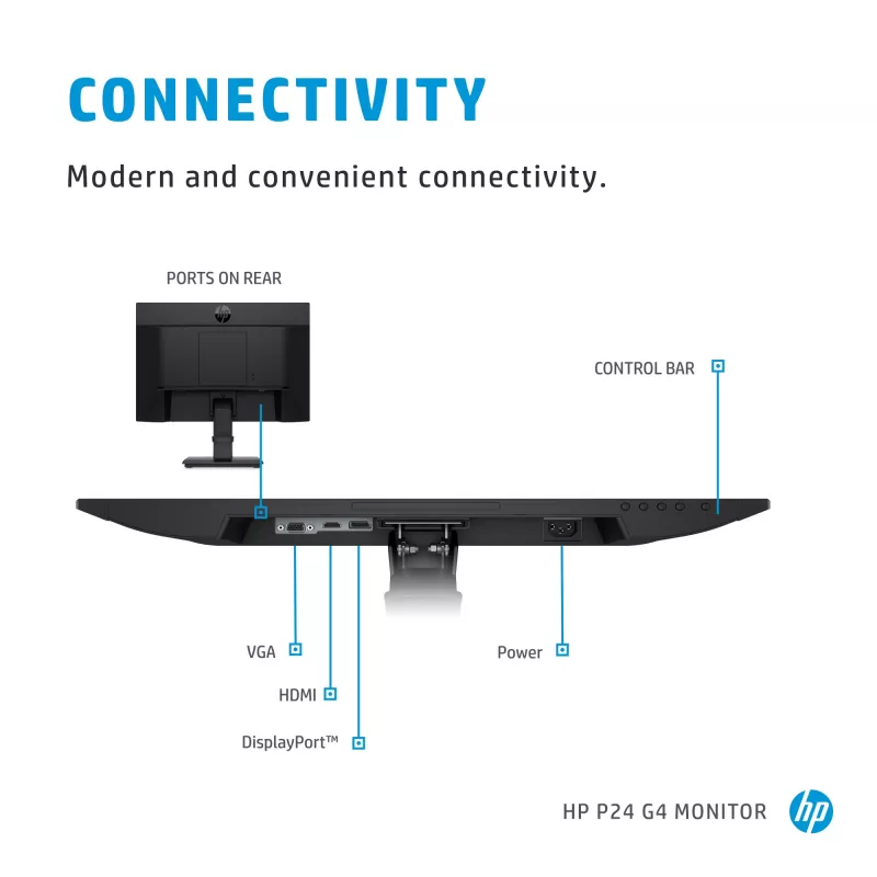 HP P-Series P24 G4 computermonitor 60,5 cm (23,8 inch) 1920 x 1080 pixels Full HD