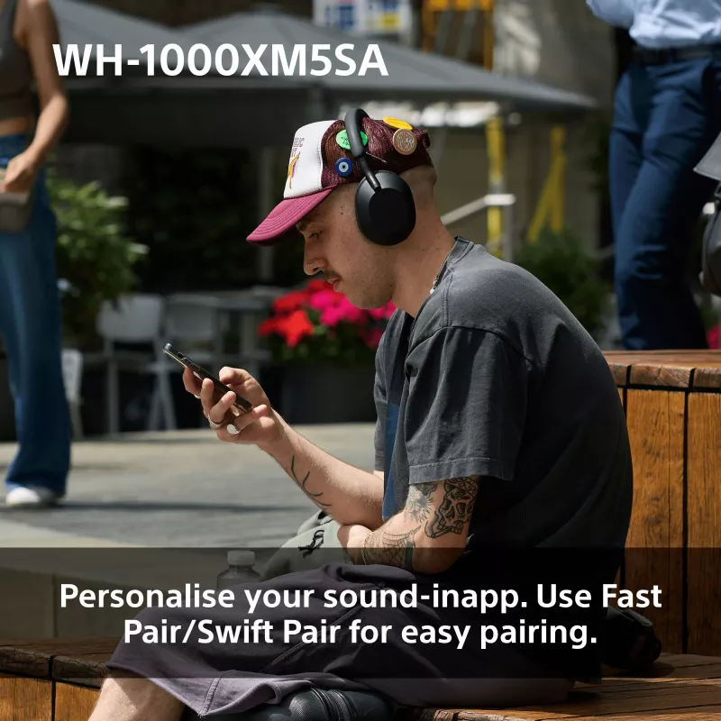 Sony WH-1000XM5SA headset bedraad & draadloos hoofdband muziek USB Type-C Bluetooth zwart