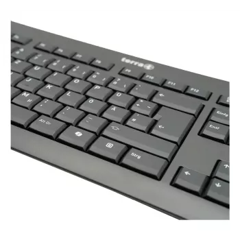 TERRA 1500 toetsenbord muis inbegrepen kantoor USB QWERTZ Duits zwart