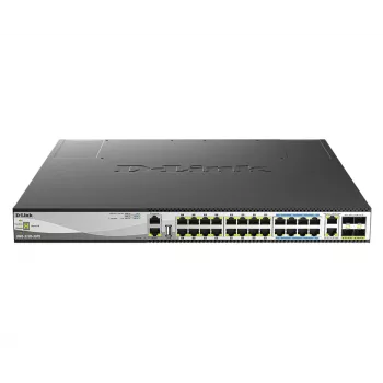 D-Link DMS-3130-30PS netwerkswitch managed L3 2.5G Ethernet (100/1000/2500) Power over Ethernet (PoE) 1U zwart