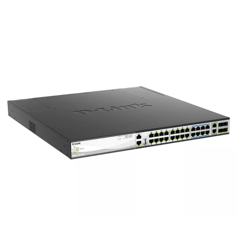 D-Link DMS-3130-30PS netwerkswitch managed L3 2.5G Ethernet (100/1000/2500) Power over Ethernet (PoE) 1U zwart