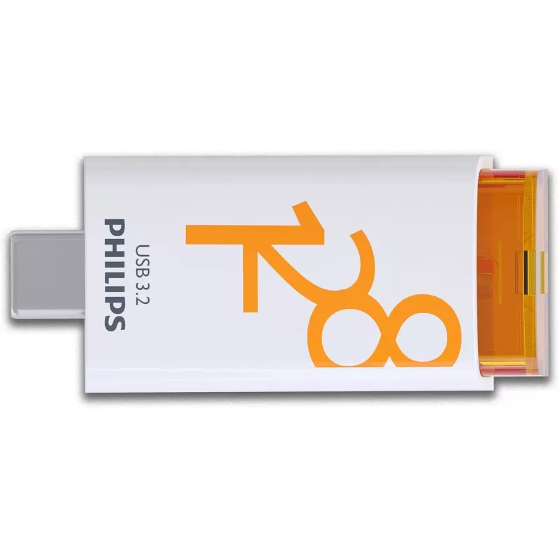 Philips USB 3.2 128GB Click Series Gen 1 USB-C USB-flashdrive USB Type-C 3.2 Gen 1 (3.1 Gen 1) wit