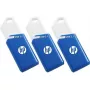 USB-flashdrive HP X755W PACK x3 – 128 GB, USB Type-A 3.2 Gen 1, schuifdesign, blauw/wit