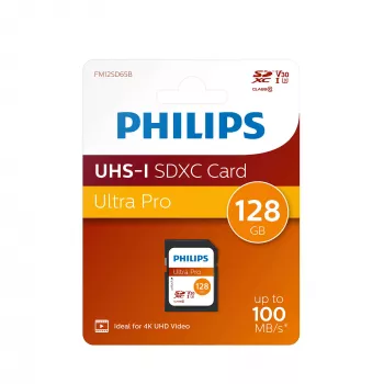 Flashgeheugen Philips 128 GB SDXC UHS-I FM12SD65B