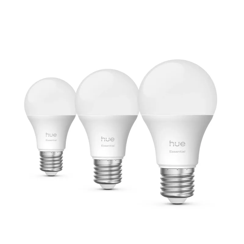 Philips Hue White and colour ambience Essential A60 – E27 slimme lamp – 806 lm – 8W – 3-pack