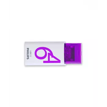Philips Click USB-flashstation 64 GB USB Type-C 3.2 Gen 1 (3.1 Gen 1) Violet, Wit