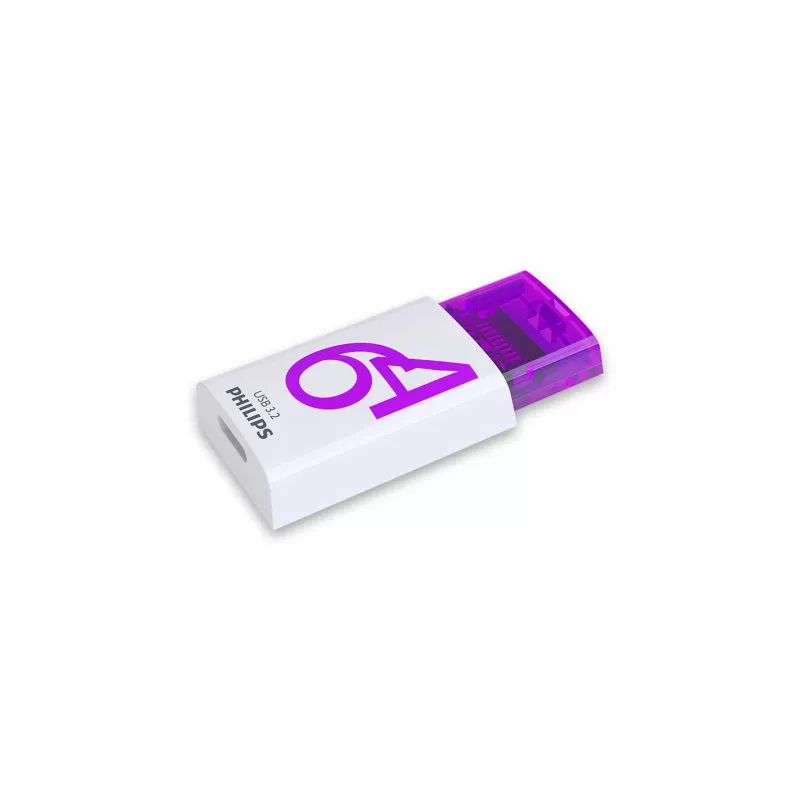 Philips Click USB-flashstation 64 GB USB Type-C 3.2 Gen 1 (3.1 Gen 1) Violet, Wit