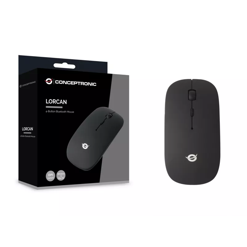 Conceptronic LORCAN01B 4-toets Bluetooth-muis