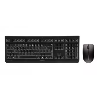 CHERRY DW 3000 Toetsenbord muis inbegrepen universeel RF draadloos AZERTY Belgisch zwart