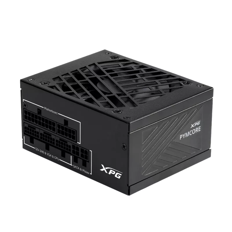 XPG PYMCORE 850W SFX GOLD voeding, 850 W, 100 - 240 V, 50/60 Hz, 10 A, 20 A, 70,8 A