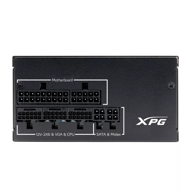 XPG PYMCORE 850W SFX GOLD voeding, 850 W, 100 - 240 V, 50/60 Hz, 10 A, 20 A, 70,8 A