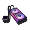 ADATA XPG Levante II 240 AIO vloeistof-CPU-koeler, 240 mm, 2 x 120 mm ARGB-ventilatoren, zwart