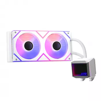 XPG LEVANTE II 240 wit, vloeistofkoelsysteem, 12 cm, 26,7 sone, wit