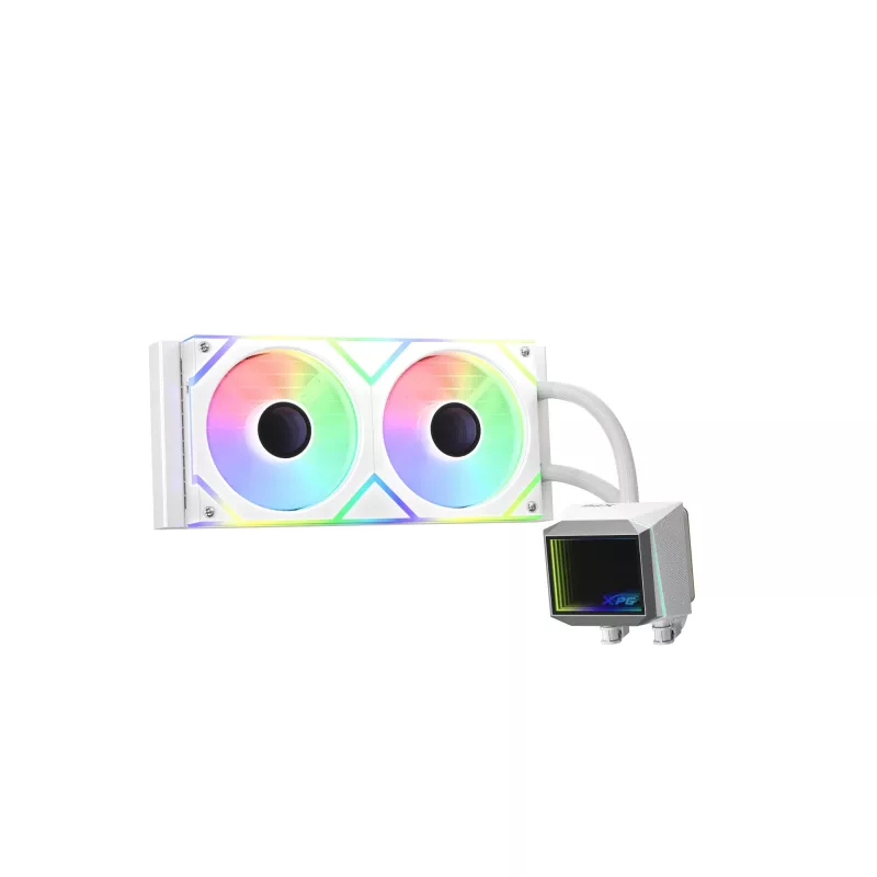 XPG LEVANTE II 240 wit, vloeistofkoelsysteem, 12 cm, 26,7 sone, wit