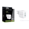 Conceptronic 3-poorts 67W GaN USB PD oplader met USB-C oplaadkabel, USB-C x 2, USB-A x 1, QC 3.0, PPS