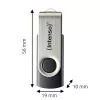 USB-stick Intenso 128 GB USB-A 3.2 Gen 1x1 zwart-zilver
