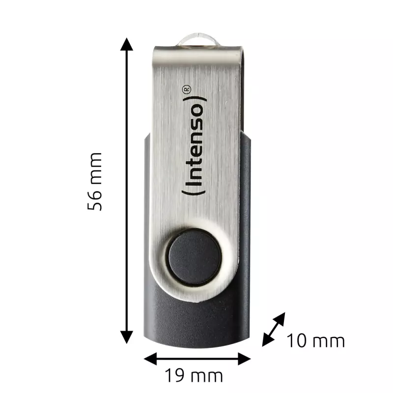 USB-stick Intenso 128 GB USB-A 3.2 Gen 1x1 zwart-zilver