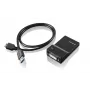 Lenovo USB 3.0 - DVI/VGA USB-grafische adapter 2048 x 1152 pixel zwart