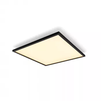 Slimme plafondlamp Philips Hue Aurelle Square Panel XL, zwart