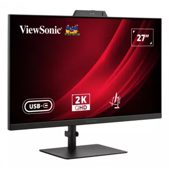 27 inch ViewSonic VG2741V-2K computermonitor, 2560×1440 QHD, 4 ms, IPS/LCD, ingebouwde luidsprekers, VESA, in hoogte verstelbaar, zwart