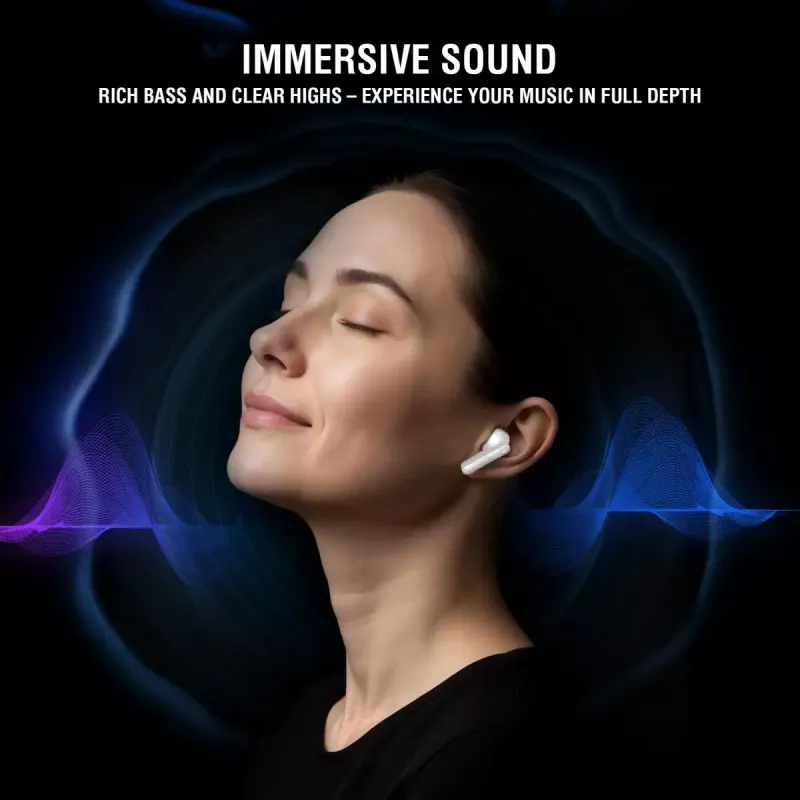Headset 4smarts SkyBuds Pro ANC True Wireless Stereo TWS in-ear Bluetooth wit 10 m bereik 40 g