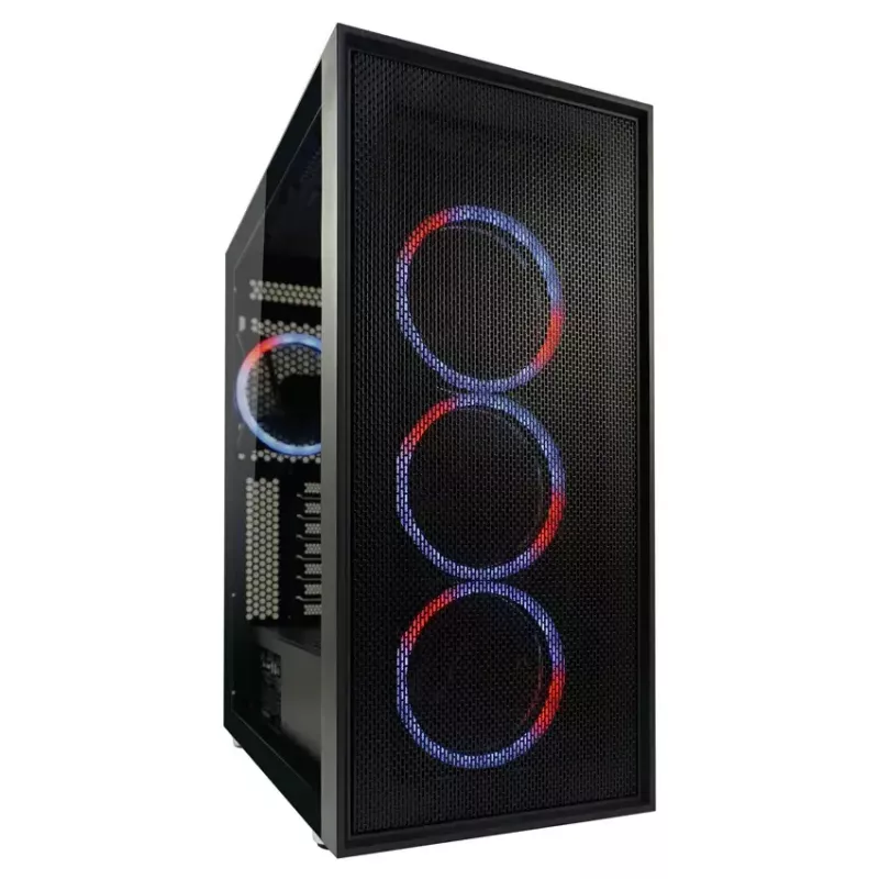 Pc-behuizing LC-Power Schwarz_Wanderer_X midi tower zwart