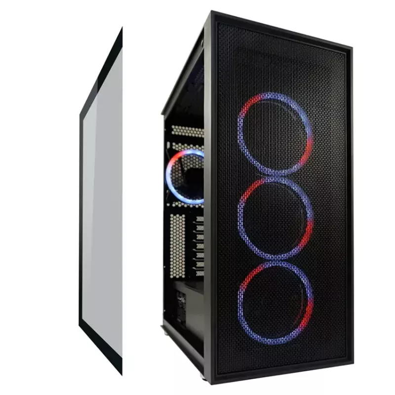 Pc-behuizing LC-Power Schwarz_Wanderer_X midi tower zwart