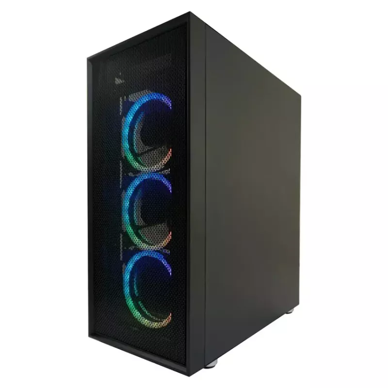 Pc-behuizing LC-Power Schwarz_Wanderer_X midi tower zwart