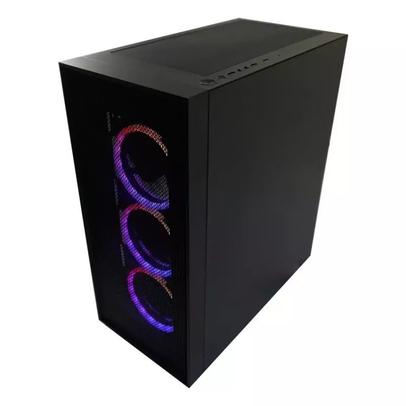 Pc-behuizing LC-Power Schwarz_Wanderer_X midi tower zwart