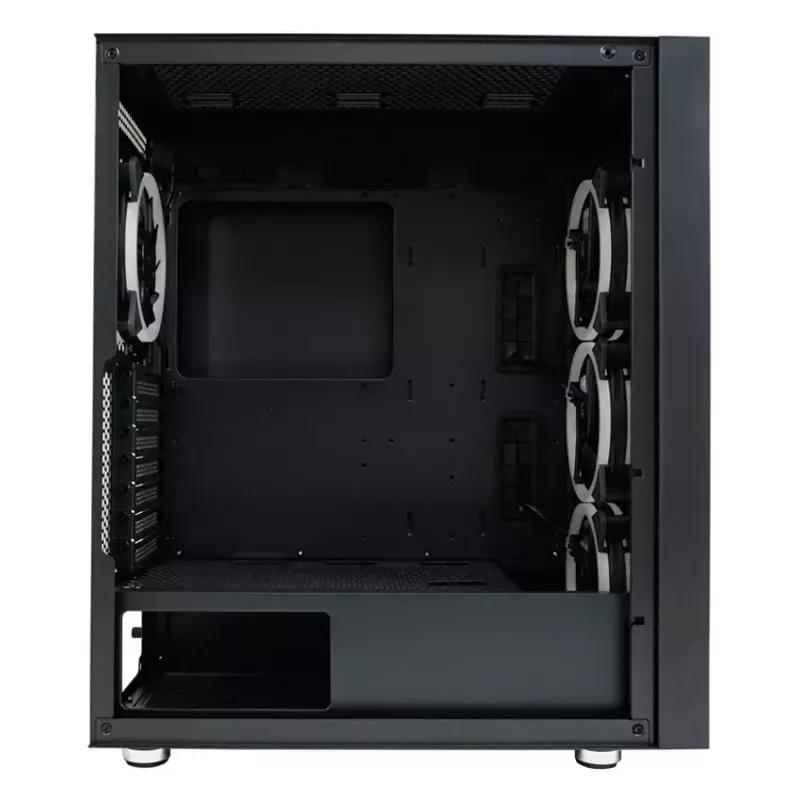 Pc-behuizing LC-Power Schwarz_Wanderer_X midi tower zwart