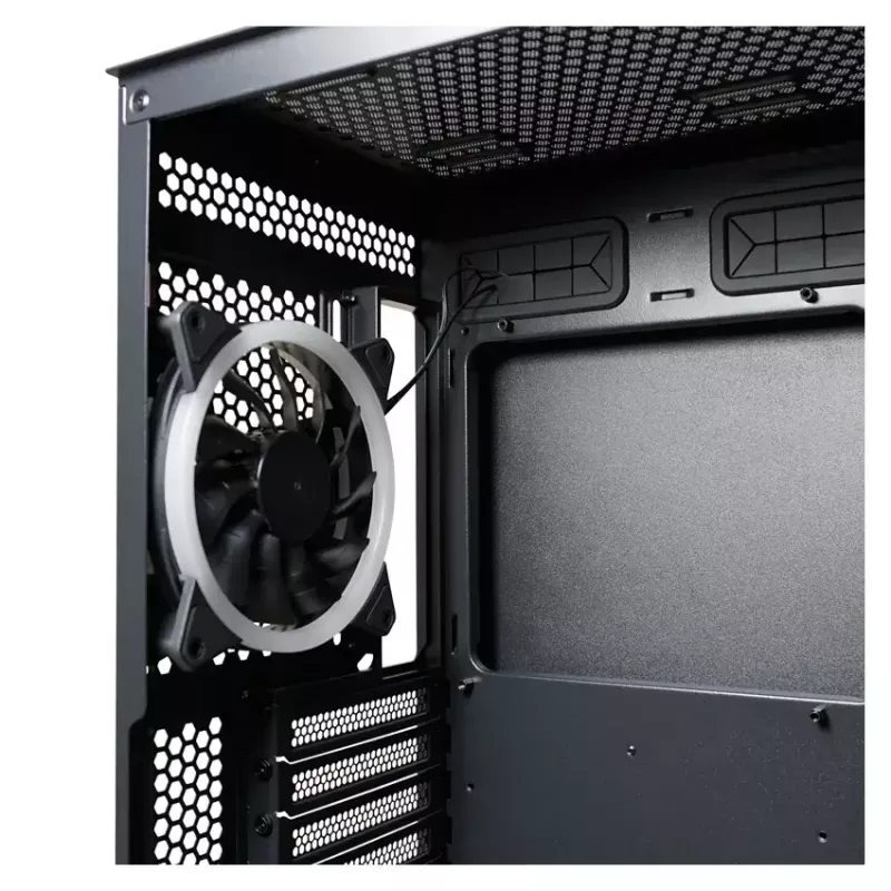 Pc-behuizing LC-Power Schwarz_Wanderer_X midi tower zwart