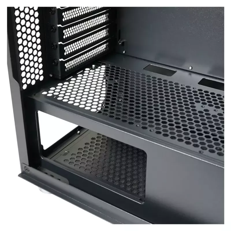 Pc-behuizing LC-Power Schwarz_Wanderer_X midi tower zwart