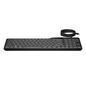 HP 400 verlicht bedraad toetsenbord volledig formaat USB zwart
