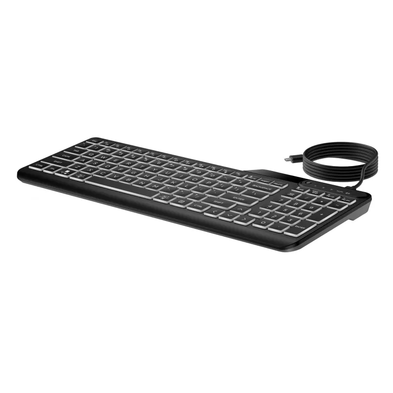 HP 400 verlicht bedraad toetsenbord volledig formaat USB zwart